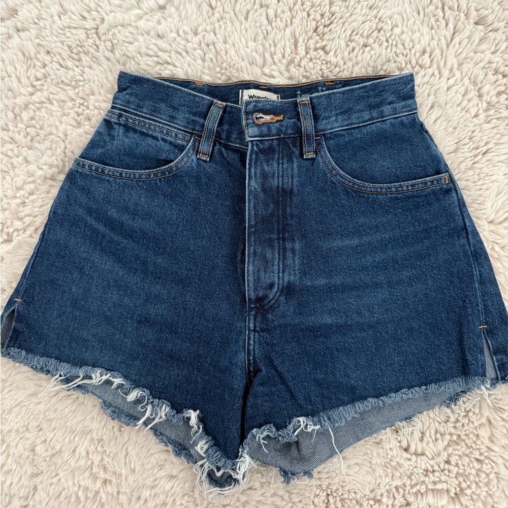Wrangler Women's Dark Blue Denim Shorts